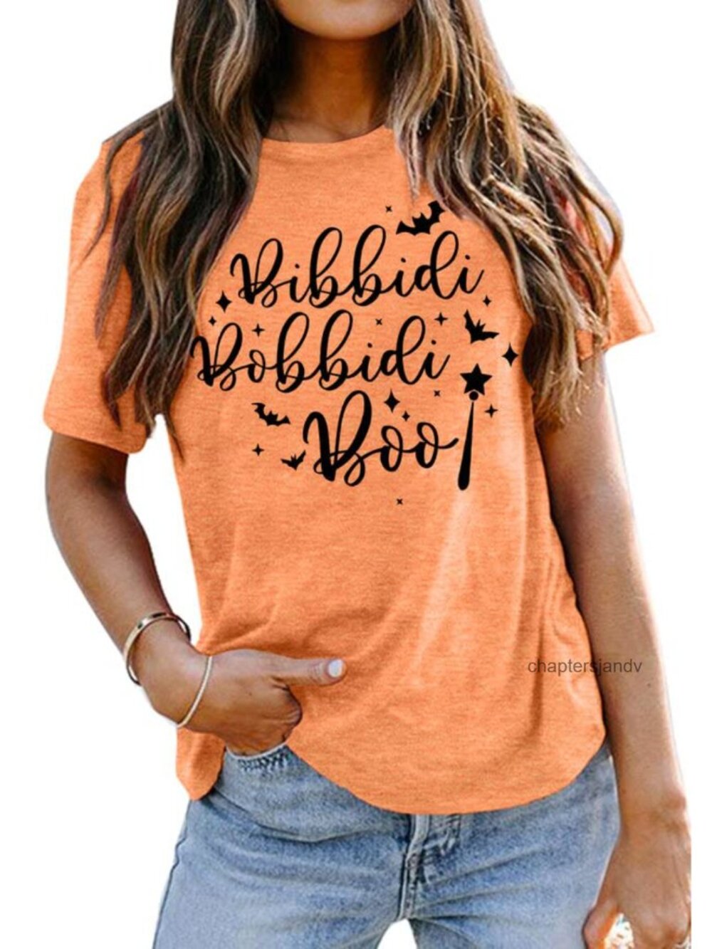 Bibbidi Bobbidi Boo Halloween T-Shirt Women Funny Graphic Tee Short Sleeve